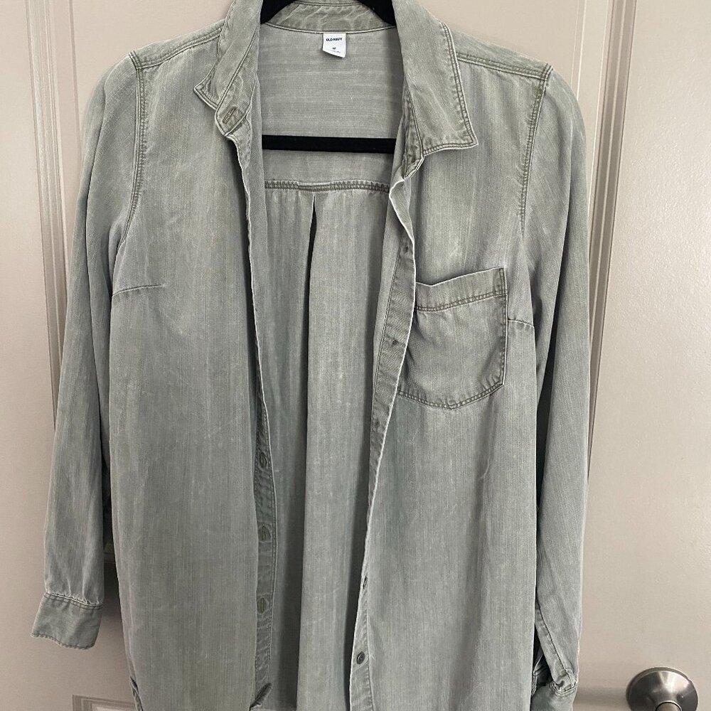 Sage Green Old Navy Button Up - M
